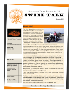 swine talk - Blackstone Valley HOG