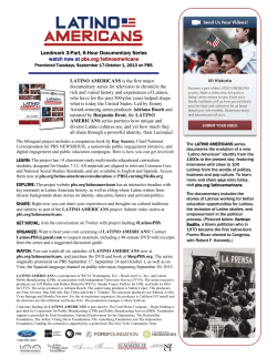 PBS Latino Americans Resources Flyer