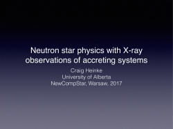 Neutron star physics with X-ray observations of accreting systems