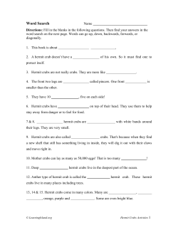 hermit crabs - LearningIsland.com