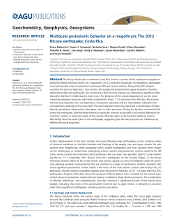 Multiscale postseismic behavior on a megathrust: The 2012 Nicoya