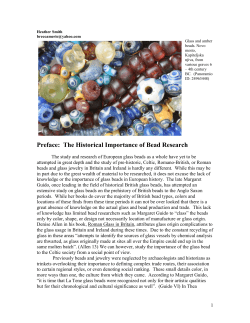 Preface: The Historical Importance of Bead Research