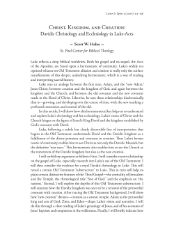 Christ, Kingdom, and Creation