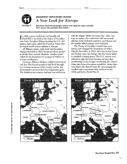 A New Look for Europe