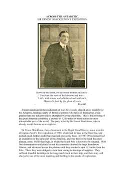 ACROSS THE ANTARCTIC. SIR ERNEST SHACKLETON`S