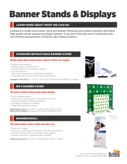 standard retractable banner stand