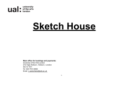 Sketch House - University of the Arts London