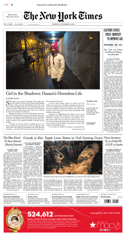 Girl in the Shadows: Dasani`s Homeless Life