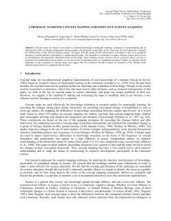 A Proposal To Refine Concept Mapping for