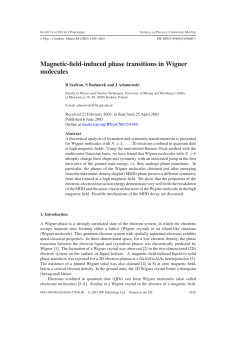 Magnetic-field-induced phase transitions in Wigner molecules