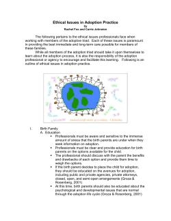 Ethical Issues in Adoption Practice