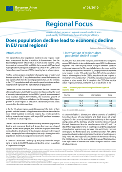 Does population decline lead to economic