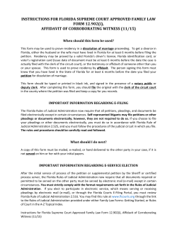 Affidavit of Corroborating Witness