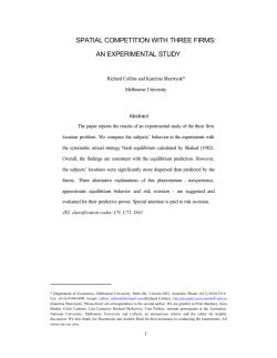 spatial competition with three firms: an