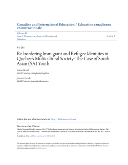 The Case of South Asian (SA) Youth