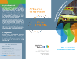 Ambulance transportation, it`s not a free ride.