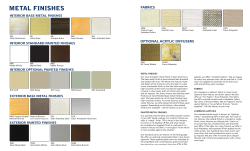 metal finishes - Borden Lighting