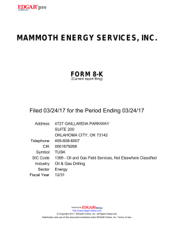 PDF - Mammoth Energy Services Inc.