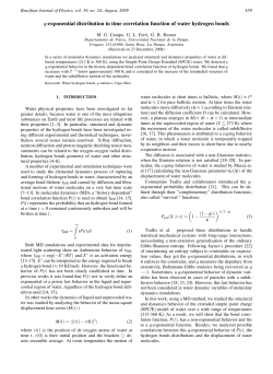 q-exponential distribution in time correlation function of water