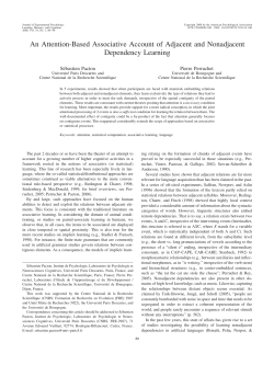 An Attention-Based Associative Account of Adjacent and