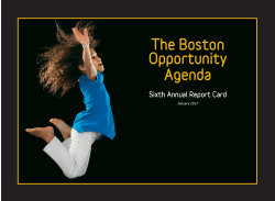 The Boston Opportunity Agenda