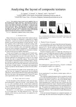 Analyzing the layout of composite textures