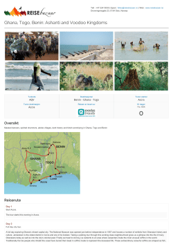 Ghana, Togo, Benin: Ashanti and Voodoo Kingdoms