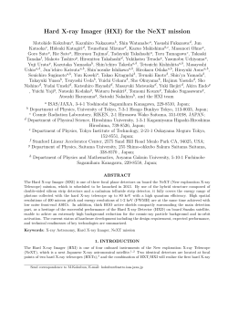 Hard X-ray Imager (HXI) for the NeXT mission