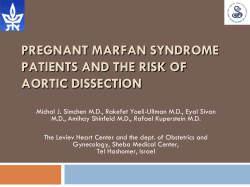 pregnant marfan syndrome patients and the risk of aortic dissection