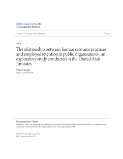 The relationship between human resource practices and employee
