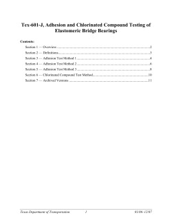 Tex-601-J, Adhesion and Chlorinated Compound Testing of