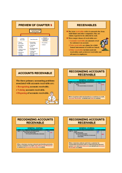 preview of chapter 9 preview of chapter 9 receivables accounts