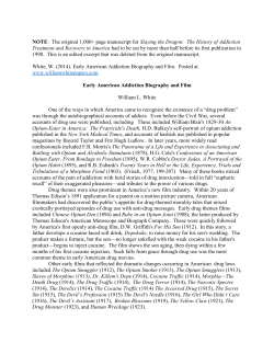 The History of Addiction Treatment and Recovery in America h