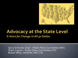 Advocacy at the State Level