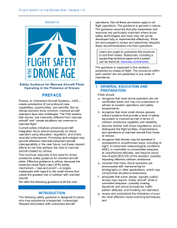 Flight Safety in the Drone Age - Aviators Model Code of Conduct