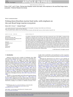 Fishing down Brazilian marine food webs, with emphasis on the east