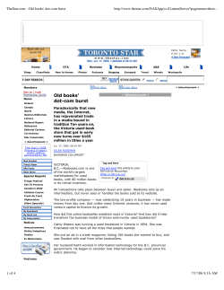 TheStar.com - Old books` dot-com burst