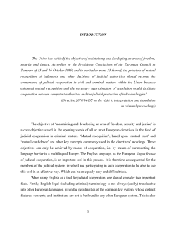 INTRODUCTION `The Union has set itself the objective of