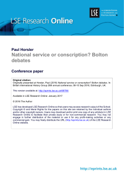National service or conscription? Bolton debates