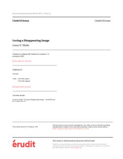 Loving a Disappearing Image