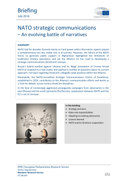 NATO strategic communications - European Parliament
