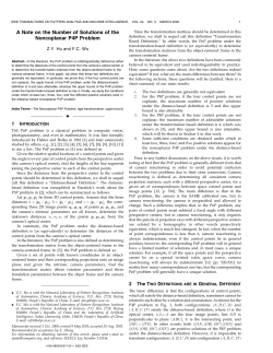 A Note on the Number of Solutions of the Noncoplanar P4P Problem ц