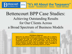 Bettencourt BPP Case Studies: