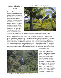 Kalihiwai Region of Kauai