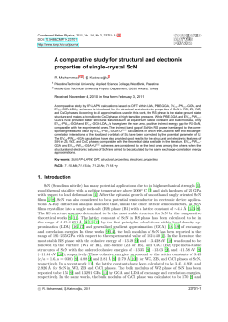 A comparative study for structural and electronic properties of single