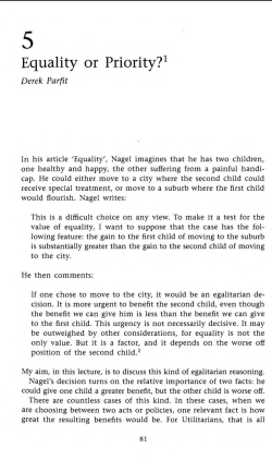 Equality or Priority? - Rutgers Philosophy Department