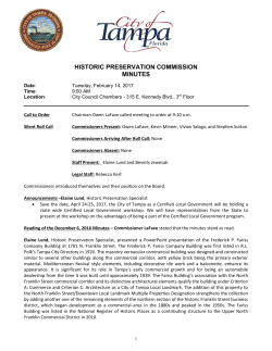 Minutes - City of Tampa