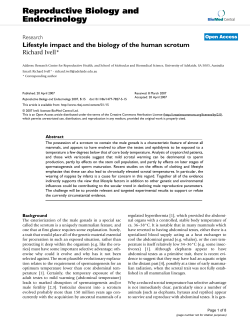 Lifestyle impact and the biology of the human scrotum | SpringerLink