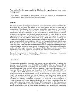 Accounting for the Unaccountable Biodiversity