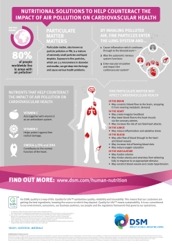 nUtRItIOnAL SOLUtIOnS tO heLP COUnteRACt the IMPACt OF AIR